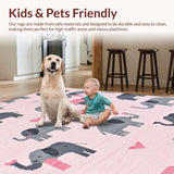 Chic Gray and White Cartoon Style(Pink)