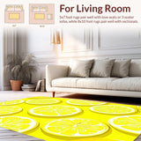 Sunny Whimsical Patterned Mat(Yellow)