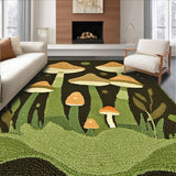 Ultra Soft Area Rug, Non Slip, Stain Resistant, Washable Area Rugs for Living Room, Bedroom, Chic Woodland-Inspired Decorative Accent(Brown)