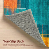 Artistic Multicolor Swirl Motif(Blue)