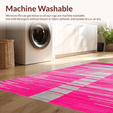 Ultra Soft Area Rug, Non Slip, Stain Resistant, Washable Area Rugs for Living Room, Bedroom, Luxurious Abstract Animal Motif(Pink)