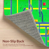 Whimsical Urban Landscape Tapestry(Green)