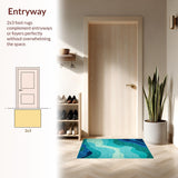 Elegant Coral Reef Illustration(Blue)