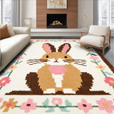 Charming Pastel Easter Bunny Illustration(Beige)