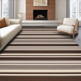 Ultra Soft Area Rug, Non Slip, Stain Resistant, Washable Area Rugs for Living Room, Bedroom, Quaint Country Style Accent(Brown)