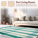 Artistic Irregular Plaid with Blue Green and Light Beige Contrasts(Beige)