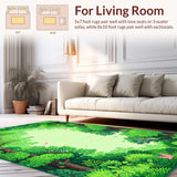 Whimsical Pastel Themed Landscape(Green)