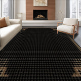 Ultra Soft Area Rug, Non Slip, Stain Resistant, Washable Area Rugs for Living Room, Bedroom, Artistic Wild Animal Impression(Black)