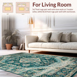 Chic Distressed Oceanic Motif(Blue)