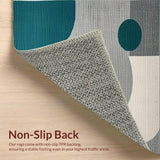 Artistic Teal and Gray Tiled Design(Gray)