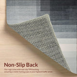 Ultra Soft Area Rug, Non Slip, Stain Resistant, Washable Area Rugs for Living Room, Bedroom, Premium Fade-Effect Rug With Slip-Resistant Backing For Kitchen Decor(Gray)