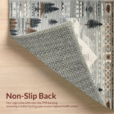 Ultra Soft Area Rug, Non Slip, Stain Resistant, Washable Area Rugs for Living Room, Bedroom, Modern Ethereal Nature Scene(Gray)