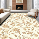 Ultra Soft Area Rug, Non Slip, Stain Resistant, Washable Area Rugs for Living Room, Bedroom, Beige Gripper for Area Non Skid Under Mat Safety(Beige)