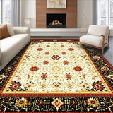 Ultra Soft Area Rug, Non Slip, Stain Resistant, Washable Area Rugs for Living Room, Bedroom, Vintage Woven Boho for(Gold)