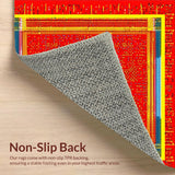 Energetic Cheerful Patterned Decor(Red)