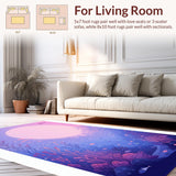 Ultra Soft Area Rug, Non Slip, Stain Resistant, Washable Area Rugs for Living Room, Bedroom, Soft Cozy Shaggy Fantasy Vibes(Purple)