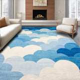 Cozy Modern Abstract Cloudscape(Blue)
