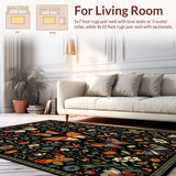 Intricate Nature Inspired Design Elements(Black)