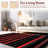 Funky Modern Abstract Glitch Motif(Black)