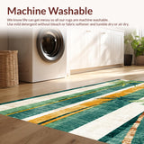 Ultra Soft Area Rug, Non Slip, Stain Resistant, Washable Area Rugs for Living Room, Bedroom, Tropical Surfboard Print Rug Absorbent Coastal Floor Mat Beach Vibe Artwork(Blue)