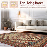 Eclectic Multi Color Abstract Motif(Red)