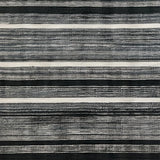 Ultra Soft Area Rug, Non Slip, Stain Resistant, Washable Area Rugs for Living Room, Bedroom, KaHouen Bold Stripe Pattern Rug Accent Carpet for Porch and Patio(Black)