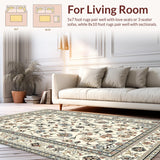 Cozy Distressed Lattice Style(Beige)