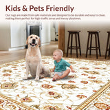 Beige Geometric Contemporary Bohemian Design(White)