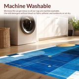 Elegant Stained Glass Inspired Motif(Blue)