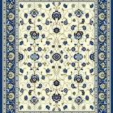 Ultra Soft Area Rug, Non Slip, Stain Resistant, Washable Area Rugs for Living Room, Bedroom, Classic Floral Artisan Collection(Beige)