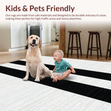 Chic Black and White Striped Elegance(Black)