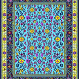 Elegant Retro Garden Design(Blue)
