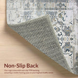 Ultra Soft Area Rug, Non Slip, Stain Resistant, Washable Area Rugs for Living Room, Bedroom, Rustic Gray Textured Elements(Beige)