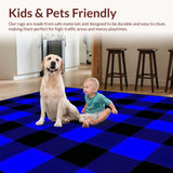Artful Abstract Blue Tartan Style(Blue)