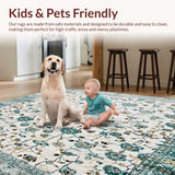 Ultra Soft Area Rug, Non Slip, Stain Resistant, Washable Area Rugs for Living Room, Bedroom, Entryway Non Slip(White)