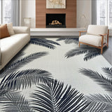 Ultra Soft Area Rug, Non Slip, Stain Resistant, Washable Area Rugs for Living Room, Bedroom, Textured Black and White Lattice Design(Beige)