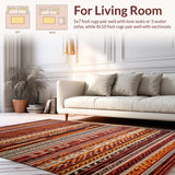 Contemporary Symmetrical Rustic Charm(Red)