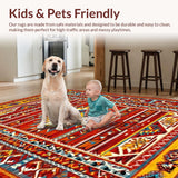 Vibrant Multicolored Artistic Weave(Red)