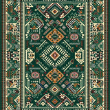 Artful Retro Medallion Layout(Green)