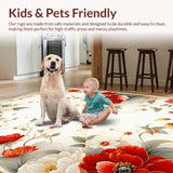Elegant Earthy Floral Fusion(Red)