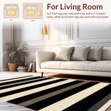 Rustic Earthy Striped Texture(Black)