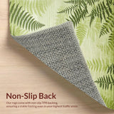 Ultra Soft Area Rug, Non Slip, Stain Resistant, Washable Area Rugs for Living Room, Bedroom, Contemporary Geometric Textured Appeal(Green)