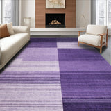 Ultra Soft Area Rug, Non Slip, Stain Resistant, Washable Area Rugs for Living Room, Bedroom, Floral Gray Purple Contrast(Purple)