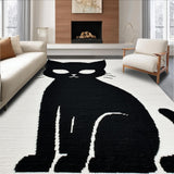 Chic Minimalist Cat Imagery(Black)