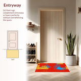 Playful Colorful Handprint Aesthetic(Red)