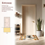 Ultra Soft Area Rug, Non Slip, Stain Resistant, Washable Area Rugs for Living Room, Bedroom, Trendy Earthy Antelope Aesthetic(Beige)