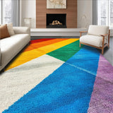 Ultra Soft Area Rug, Non Slip, Stain Resistant, Washable Area Rugs for Living Room, Bedroom, Abstract Geometric Black and White Bedroom Rug(Yellow)