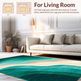 Chic Abstract Linear Composition(Green)