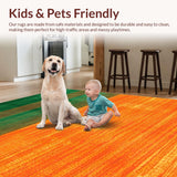 Ultra Soft Area Rug, Non Slip, Stain Resistant, Washable Area Rugs for Living Room, Bedroom, Chic Modern Animal Print Style(Green)