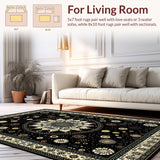 Cozy Textured Fringe Runner(Black)